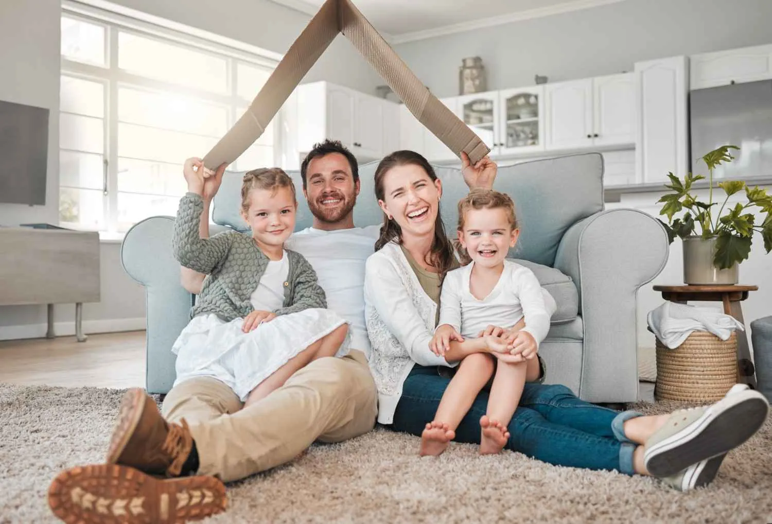 Homeowner relaxing at home